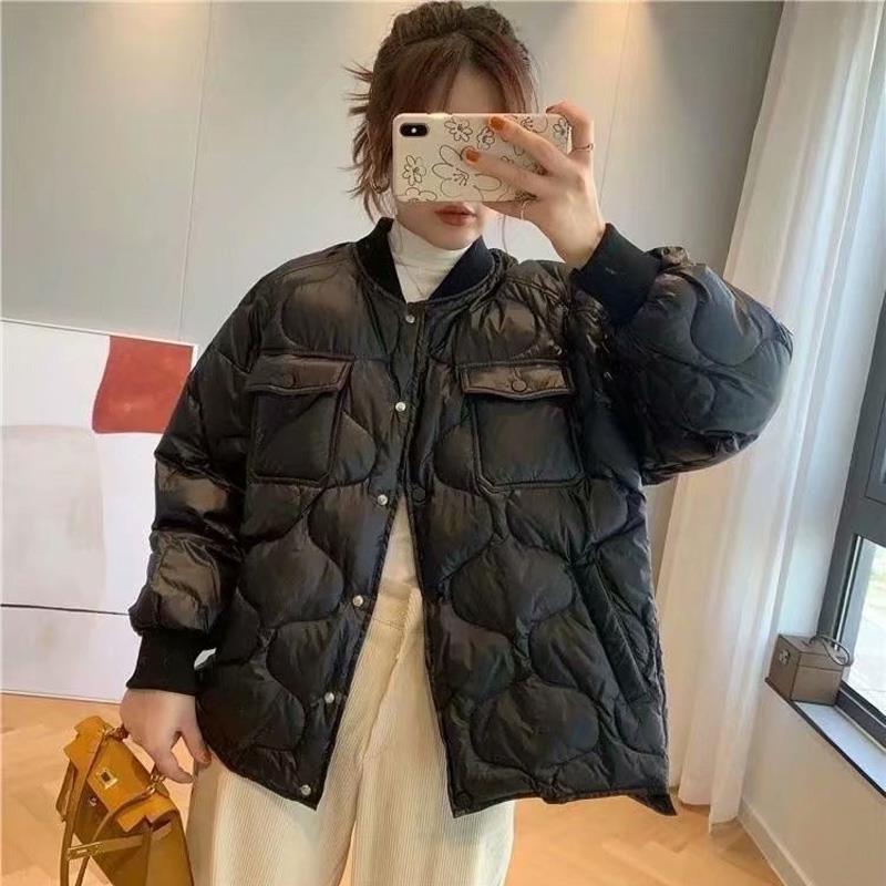 Book payment female cotton-padded clothes winter stand collar Down jacket Frivolous Han Fan Big size cotton-padded jacket Jacket Thick coat mlb