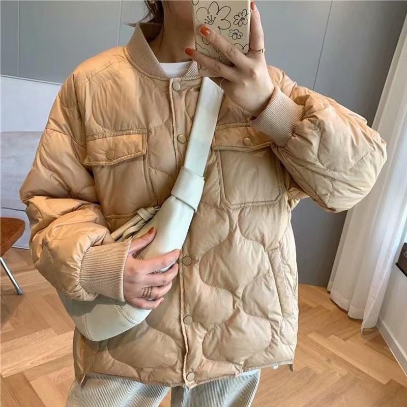 Book payment female cotton-padded clothes winter stand collar Down jacket Frivolous Han Fan Big size cotton-padded jacket Jacket Thick coat mlb